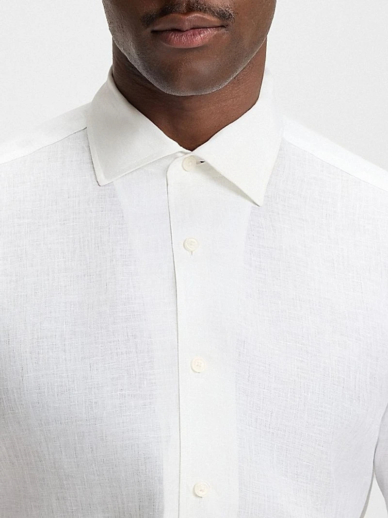 Beckham x Boss Regular-Fit-Shirt in Linen
