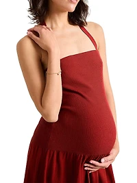 The Fiona Maternity Strapless Knit Dress