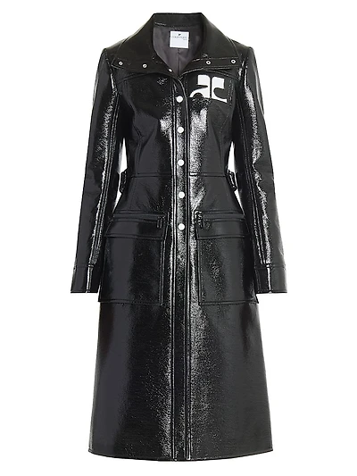 Reedition Vinyl Belted Trench Coat