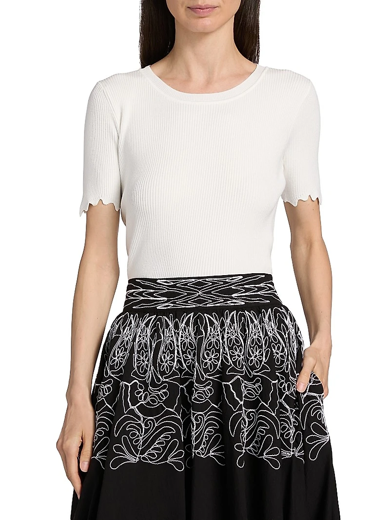 Christina Rib-Knit Top
