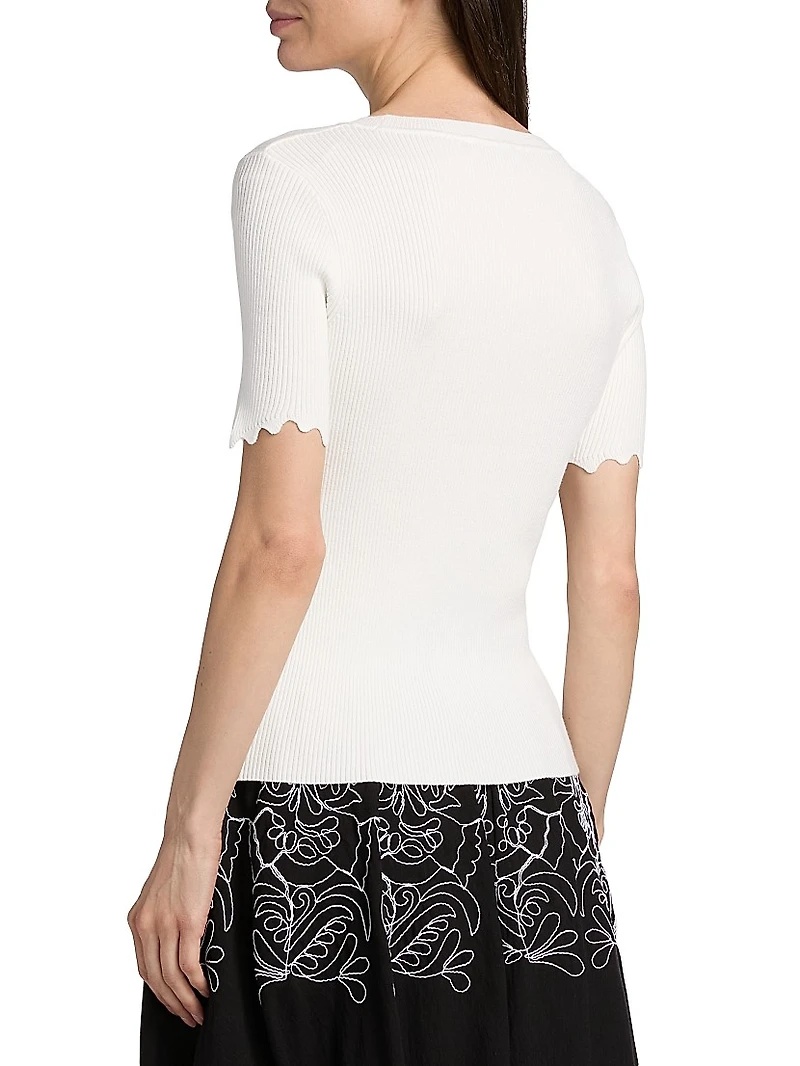 Christina Rib-Knit Top