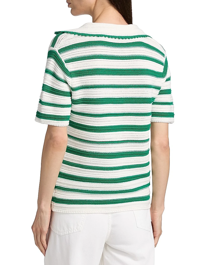 Harlow Striped Polo Top