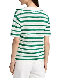 Harlow Striped Polo Top