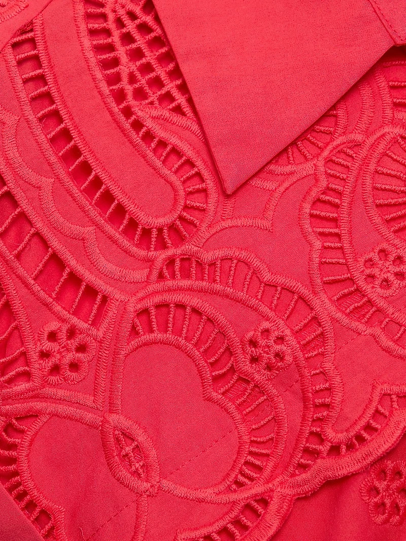 The Freya Belted Cotton Midi-Shirtdress