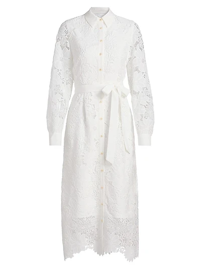 The Lilia Lace Midi-Shirtdress