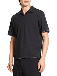 Double-Layered Cotton Polo Shirt
