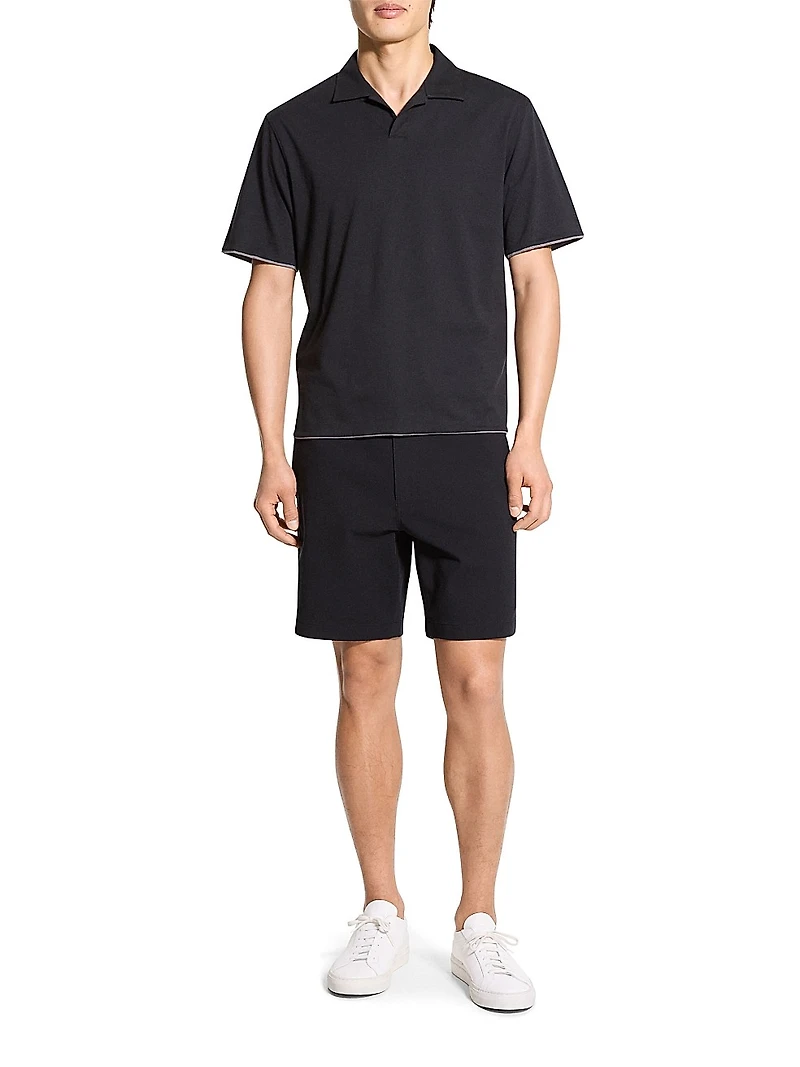 Double-Layered Cotton Polo Shirt