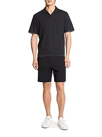 Double-Layered Cotton Polo Shirt