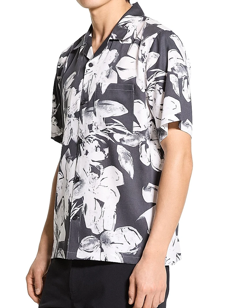 Noll Brush Floral Camp Shirt