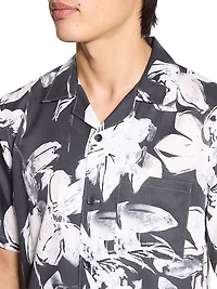 Noll Brush Floral Camp Shirt