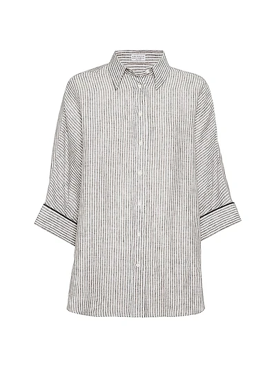 Striped Lightweight Linen Shirt