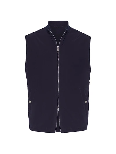 Water Resistant Microfiber and Cotton Knit Vest