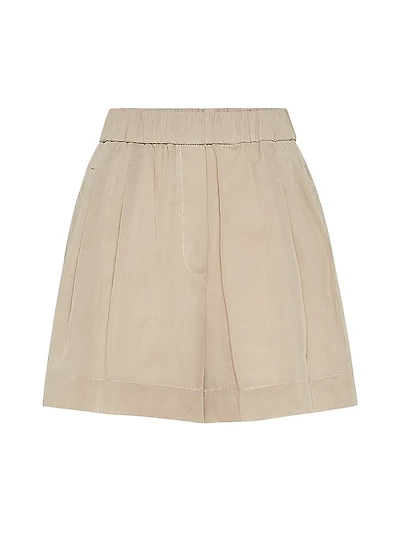 Cotton Organza Baggy Shorts