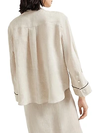 Lightweight Linen Cropped Shirt