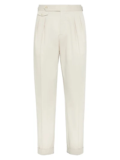 Cotton Gabardine Tailor Fit Trousers
