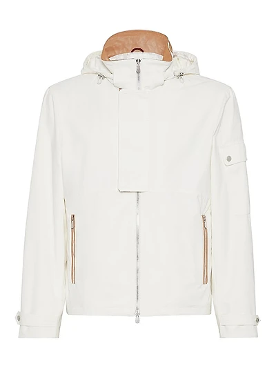 Water Resistant Techno Cotton Gabardine Outerwear Jacket