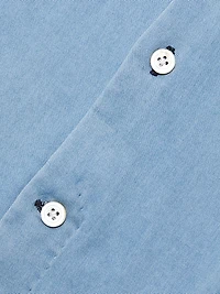 Slim-Fit Cotton Button-Front Shirt