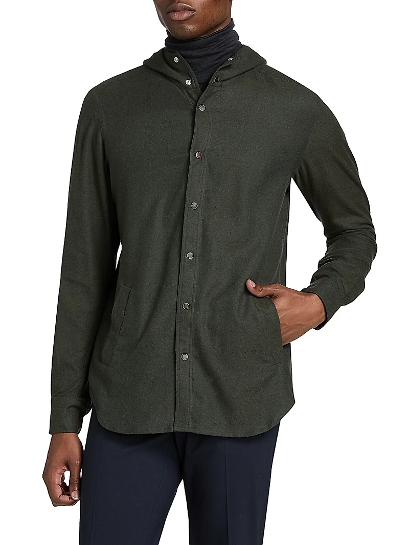 Mariano Hooded Shirt Jacket