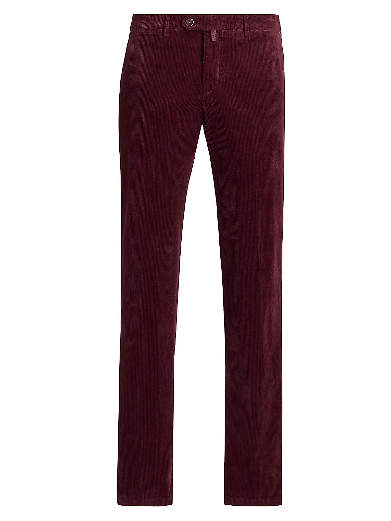 Corduroy Tapered-Leg Trousers