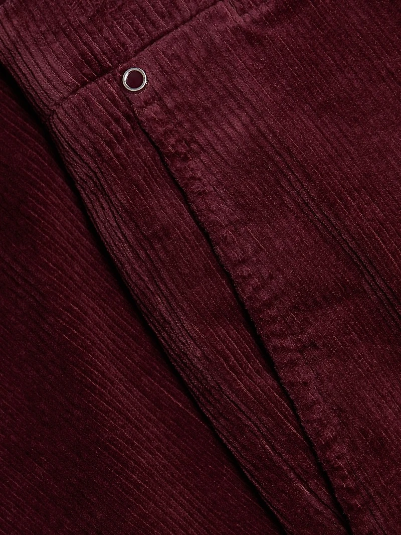 Corduroy Tapered-Leg Trousers