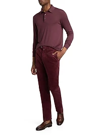 Corduroy Tapered-Leg Trousers