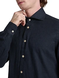 Cotton Button-Front Shirt