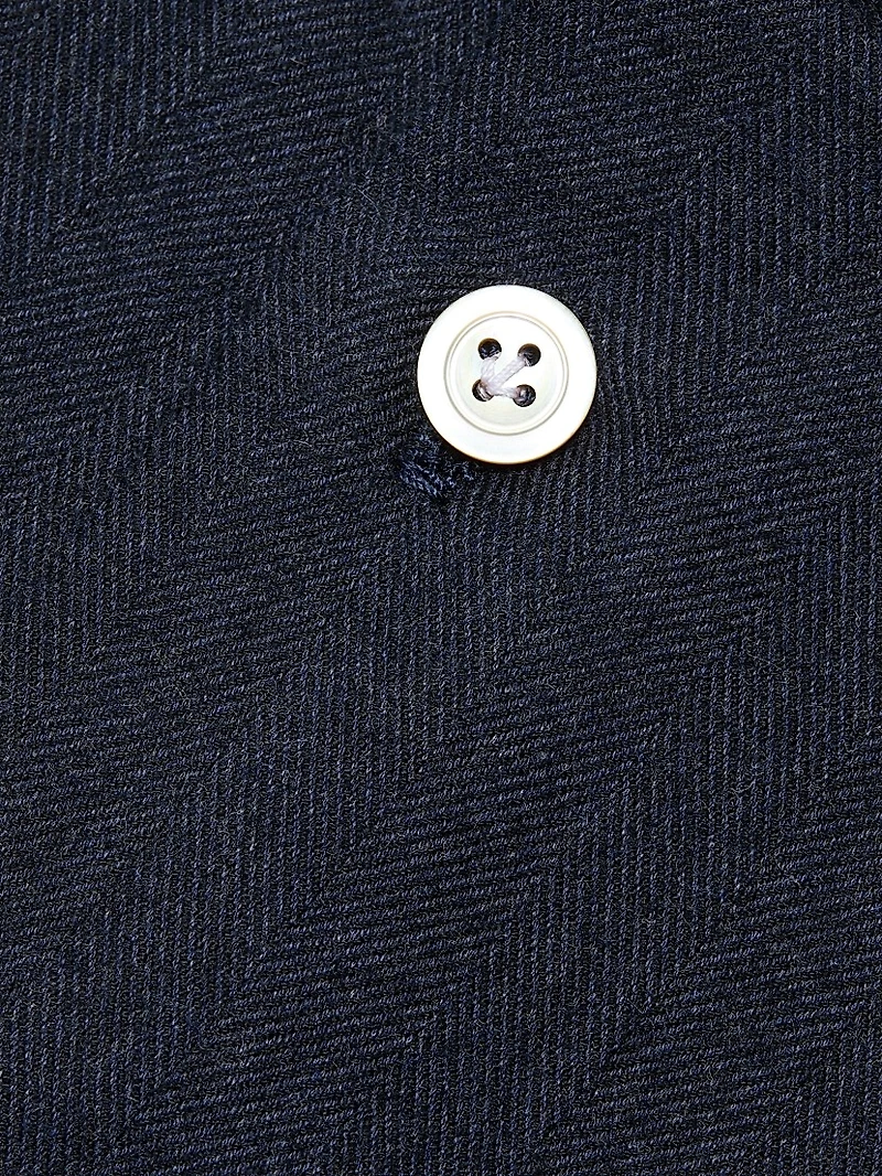 Cotton Button-Front Shirt