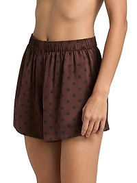 Polka Dot Silk Pajamas