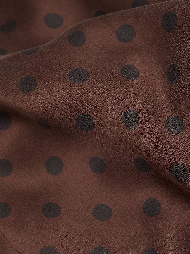 Polka Dot Silk Pajamas
