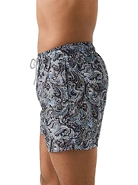 Paisley Drawstring Swim Shorts