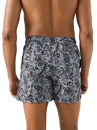 Paisley Drawstring Swim Shorts