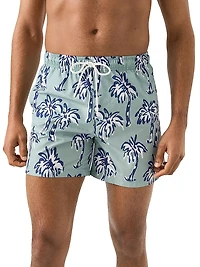Printed Drawstring Swim Shorts