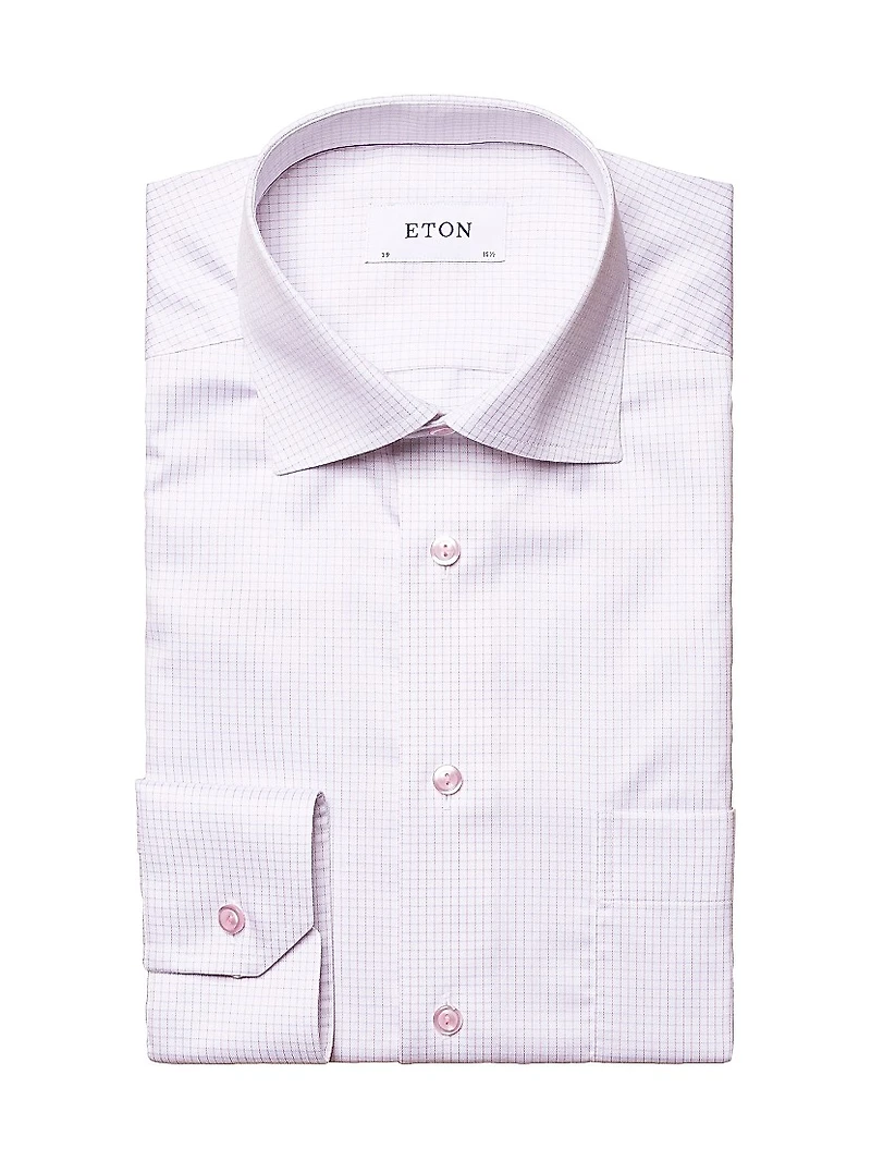 Grid Check Classic-Fit Dress Shirt