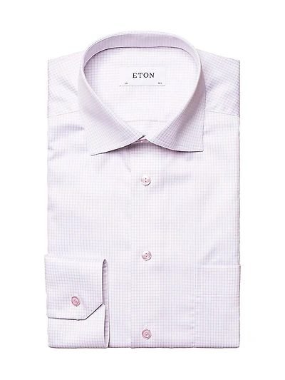 Grid Check Classic-Fit Dress Shirt