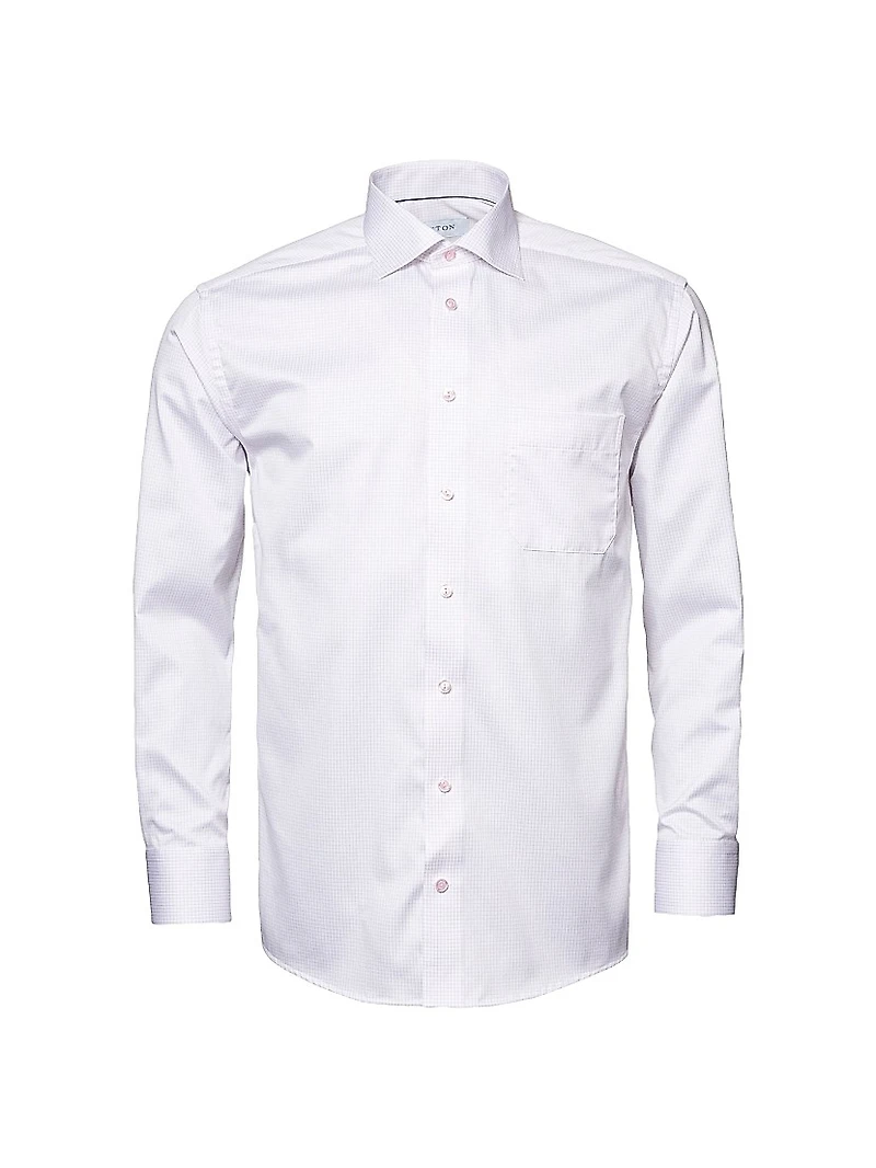 Grid Check Classic-Fit Dress Shirt