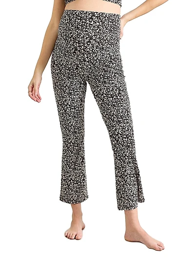 the Ultimate Maternity Over Bump Crop Flare Legging