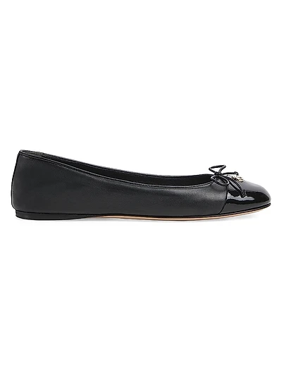 GG Leather Ballet Flats