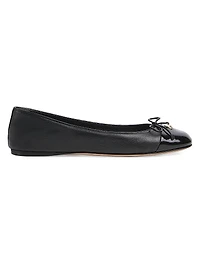 GG Leather Ballet Flats