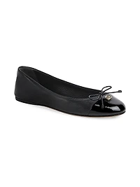 GG Leather Ballet Flats
