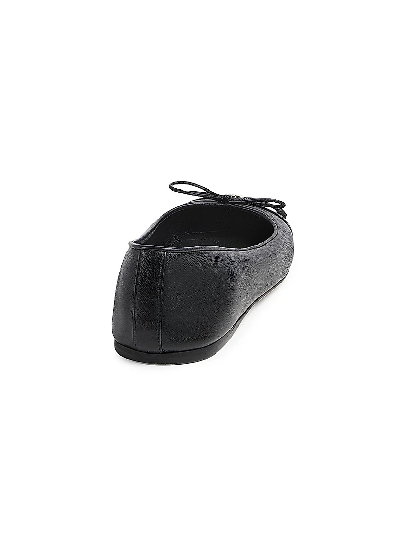 GG Leather Ballet Flats