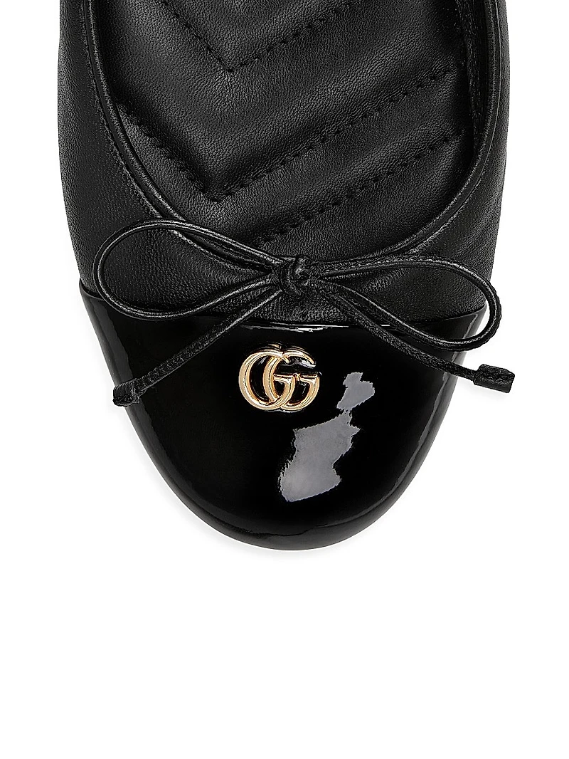GG Leather Ballet Flats