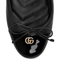 GG Leather Ballet Flats