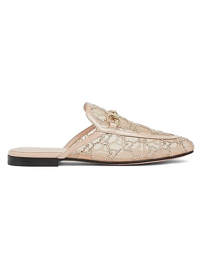 Embellished Logo Mules