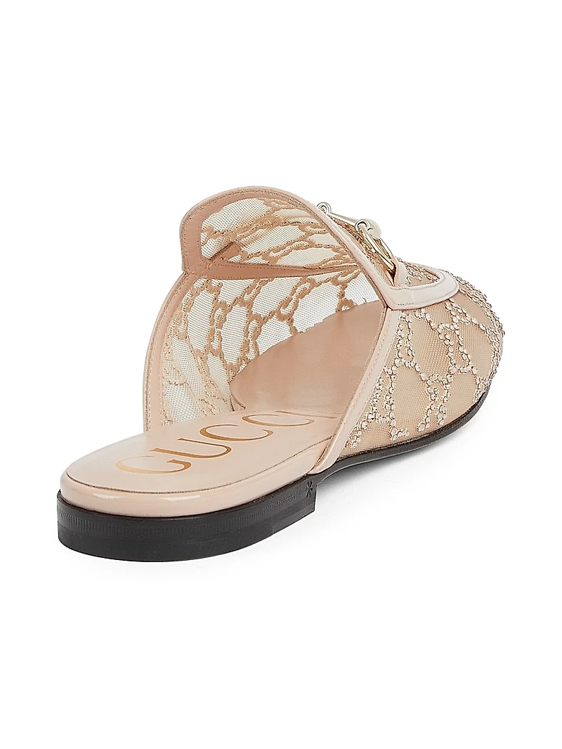 Embellished Logo Mules