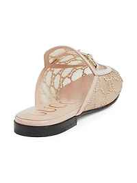 Embellished Logo Mules