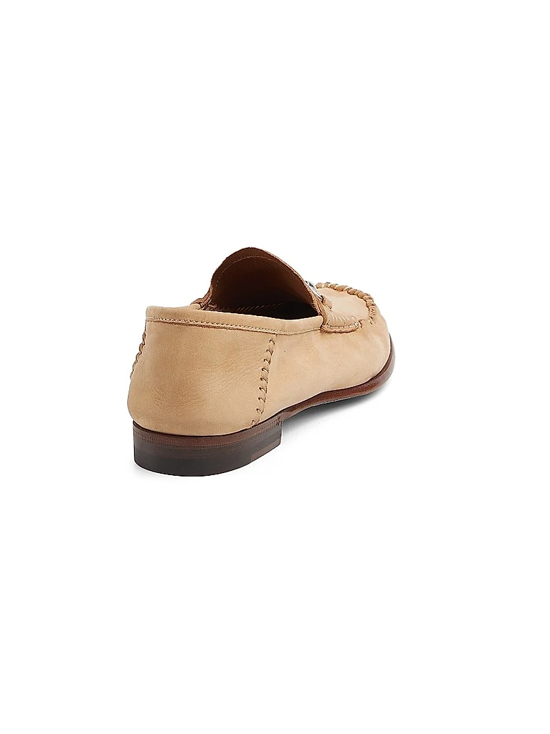 Gigi Horsebit Leather Loafers