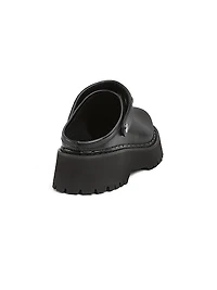 Leather Horsebit Mules