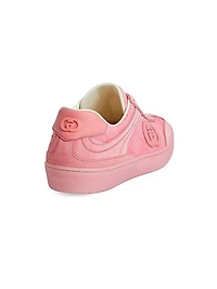 G74 GG Canvas & Suede Low-Top Sneakers