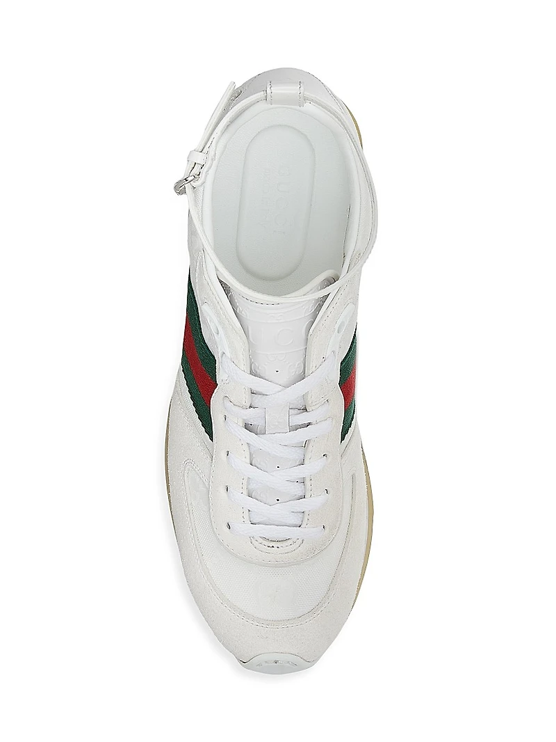 Re-Motion GG Canvas & Suede Sneakers