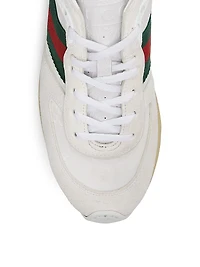 Re-Motion GG Canvas & Suede Sneakers